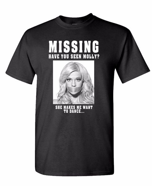 

2017 gilden novelty art design missing molly - mens cotton t-shirt