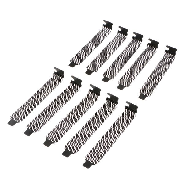 

10piece pc case pci слот расширения задней пластины крышки пылевой фильтр сталь blank