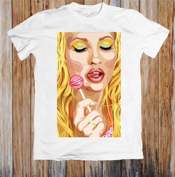 

lollipop girl art t shirt new funny tee shirt