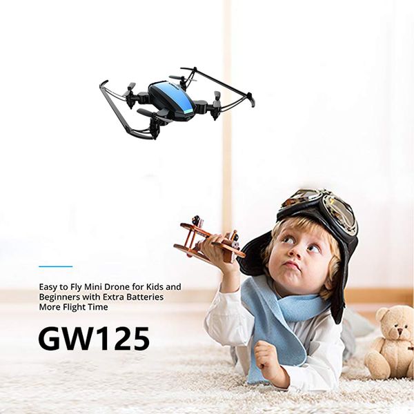 

global drone gw125 mini drone quadrocopter 2.4g 4ch rc helicopter micro pocket folding dron for kids dropship toys for boys