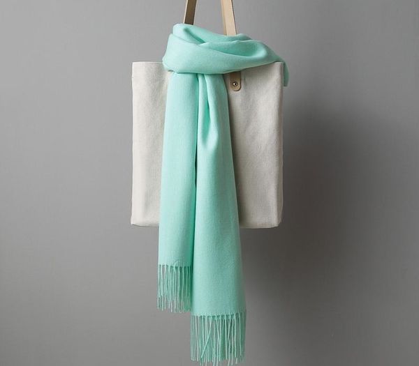 

winter imitation cashmere solid color scarves long shawl 2019 simple style good quality scarves 205*70cm, Blue;gray