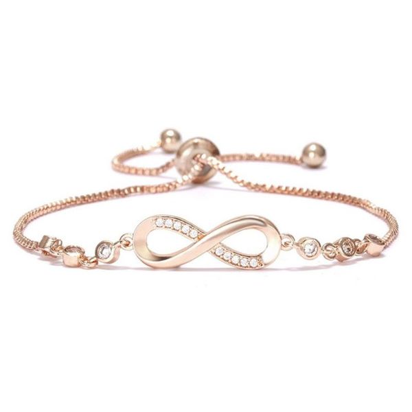

fashion fashionable women unique bracelet elegant female 8-shaped adjustable bracelet fine jewelry valentine gift, Golden;silver