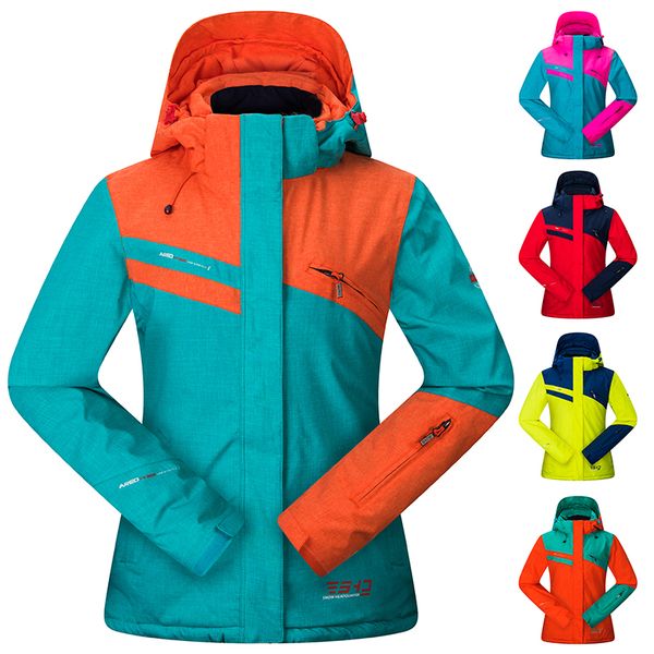 

women ski jacket new windproof waterproof skiing and snowboard jackets female winter outdoor warm sports coat ski equipment
