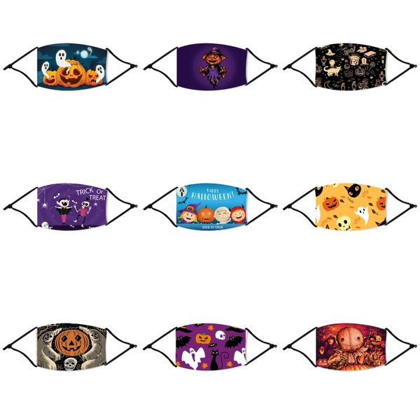 

new creativity camouflage hair band halloween straw mask set button laard dustproof anti-fog breathable antiperspirant fashion halloween #32, Black