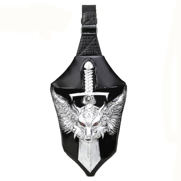 

men pu leather shoulder bags adjustable solid crossbody bag chest bag leisure shoulder bags