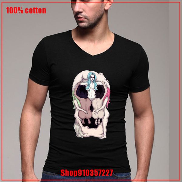 

день gif последнего дизайна толстого череп dali сексуальных женщины работа v-образный вырез новой анимация время приключений 180 gsm хлопка