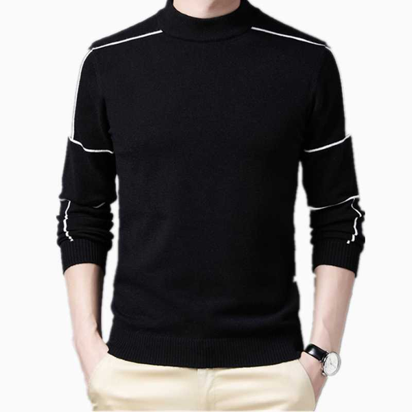 

men's sweaters autumn winter warm business casual korean fashion long sleeved sweater clothing casaco masculino erkek giyim wool trui, White;black