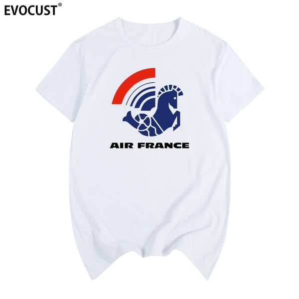 

air france vintage logo футболка хлопок мужчины футболка новая женская летняя комфортная tee