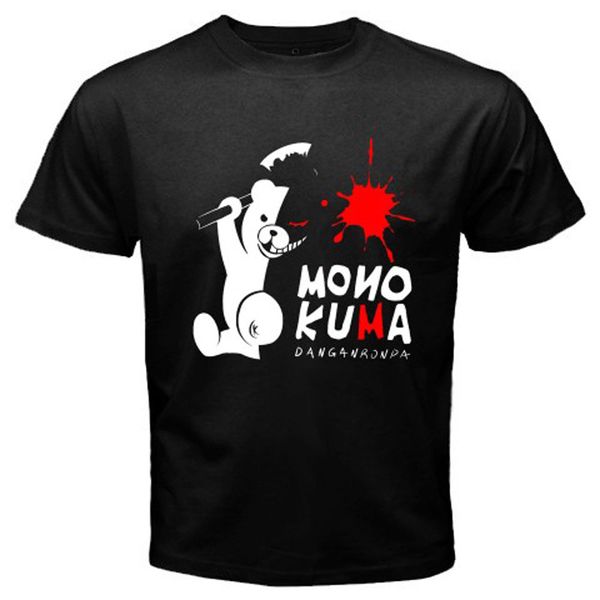 

new monokuma dangan ronpa anime japan cartoon black t shirt men women size s to 3xl loose size ajax tee shirt