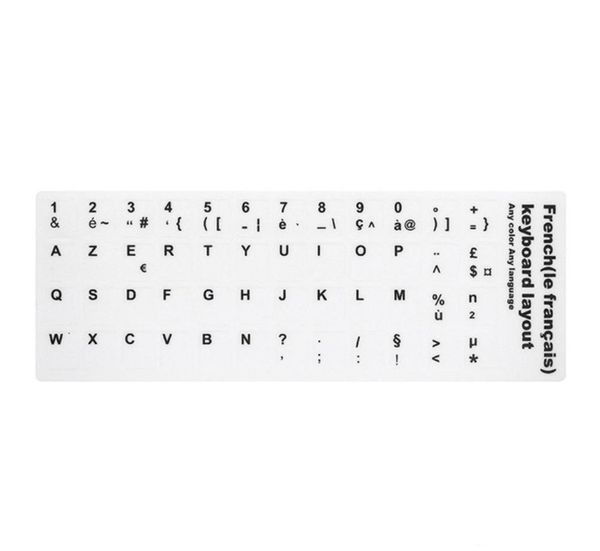 

white russian english arabic spanish thai italian german french korean lapkeyboard key sticker label 10 13 15 17 inch