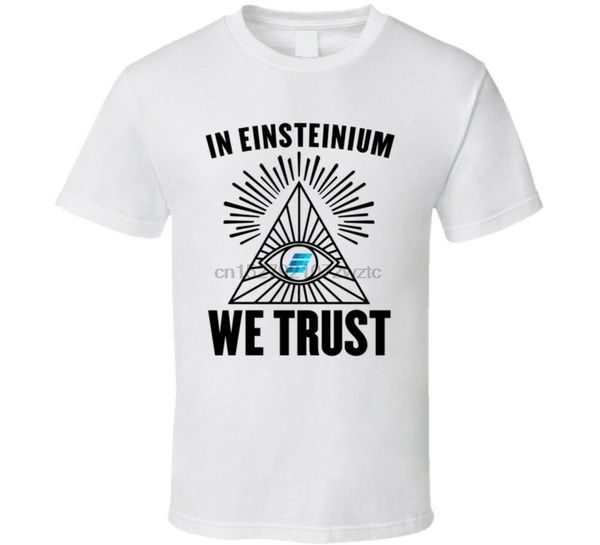 

in einsteinium emc2 we trust cryptocurrency investor fan t shirt