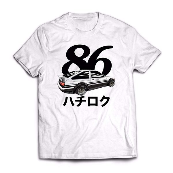 

2019 fashion tees hachiroku 86 100% cotton t-shirt tees