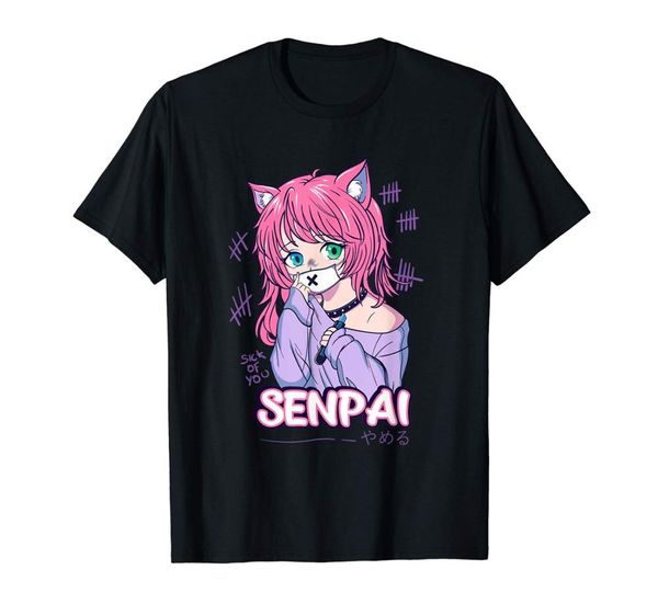 

kawaii anime neko girls shirt - pastel goth menhera sick 2019 new short sleeves man t shirt design template