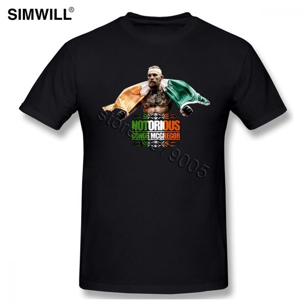 

trendy new tees shirts men cotton irish conor mcgregor shirts short sleeved o-neck leisure t-shirt custom print boyfriend's gift