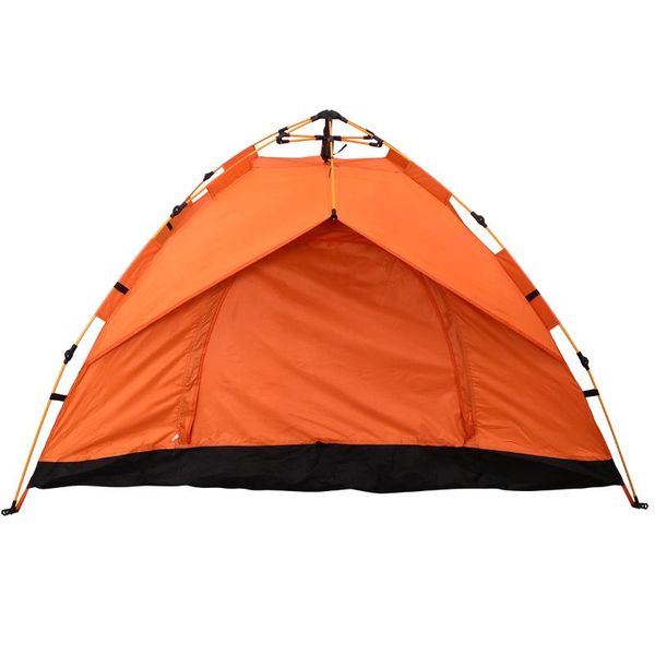

tents and shelters 1pc foldable oxford cloth tent fully automatic outdoor supplies for travel camping(orange)