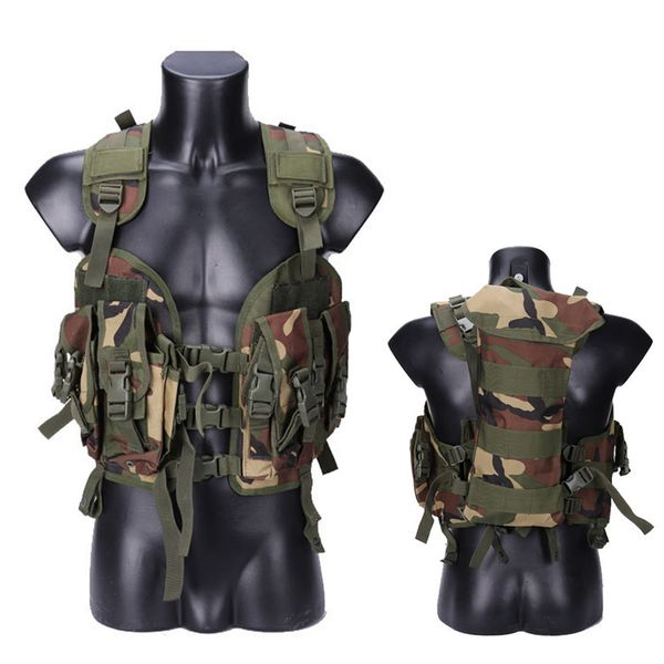 

hunting jackets tactical equipment 97 seal vest army combat paintball sport men body armor molle, Camo;black
