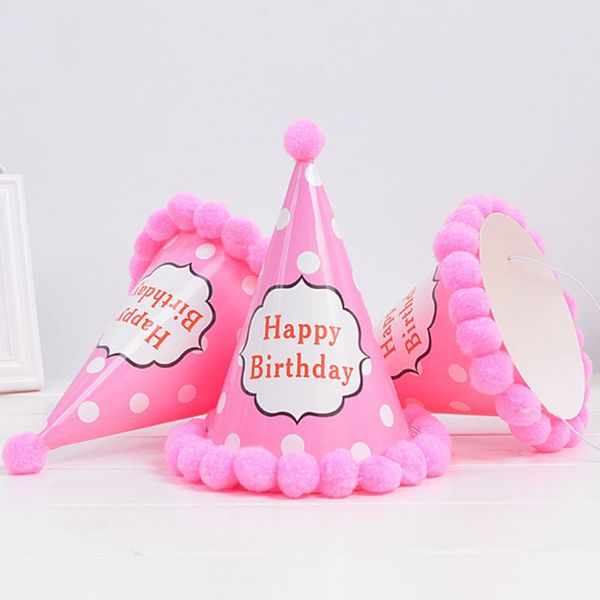 

party hats cute childrens baby plush ball hat celebration dress up props cap home decor birthday
