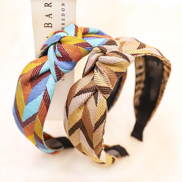 

hair clips & barrettes h:hyde irregular geometry hairband section webbing fashion two color headband knotted wide brimmed accessories wholes, Golden;silver