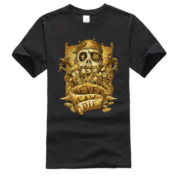 

classic rock tshirt men never say die cotton fabric o-neck man shirt oversized short sleeve t shirts hip hop metal rock