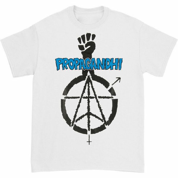 

propagandhi men's fist t-shirt white tee shirt casual printing