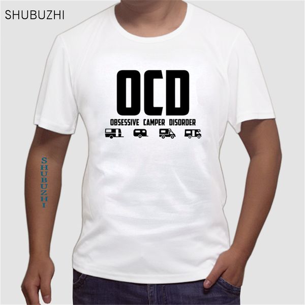 

cotton t shirts ocd obsessive disorder t-shirt van campervan caravan funny tent plain tee shirts euro size ing