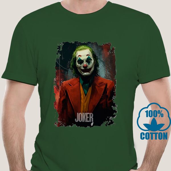 

0237a joker хоакин феникс смешной футболка футболка мужчины 2019 новая белая случайная ьотта прохладный антигера тенниска уличного