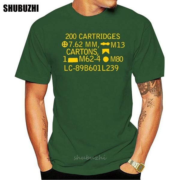 

summer men t-shirt 7.62 nato 308 ammo can t shirt m4 ar15 m16 molon labe morale patch sniper t shirt men