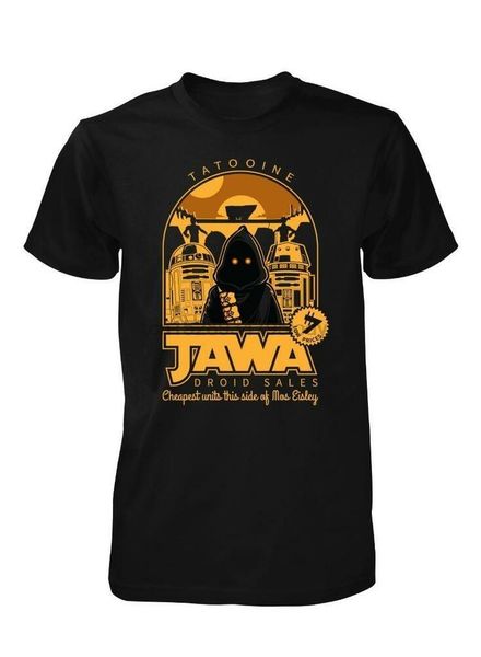 

jawa droid sales tatooine r2d2 cp3o t-shirt s-xxl