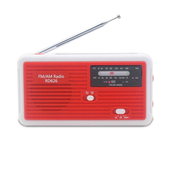 

radio hand crank dynamo emergency lamp solar lighting powerful am/fm