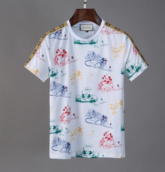 

men summer new product t shirt fashion short sleeve t-shirt clothing casual skull letter print hip hop new style man t-shirt clothin #505, White;black