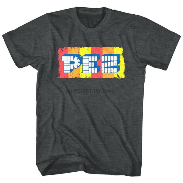 

pez candy vintage logo mens t shirt retro throwback dispenser loose size tee shirt