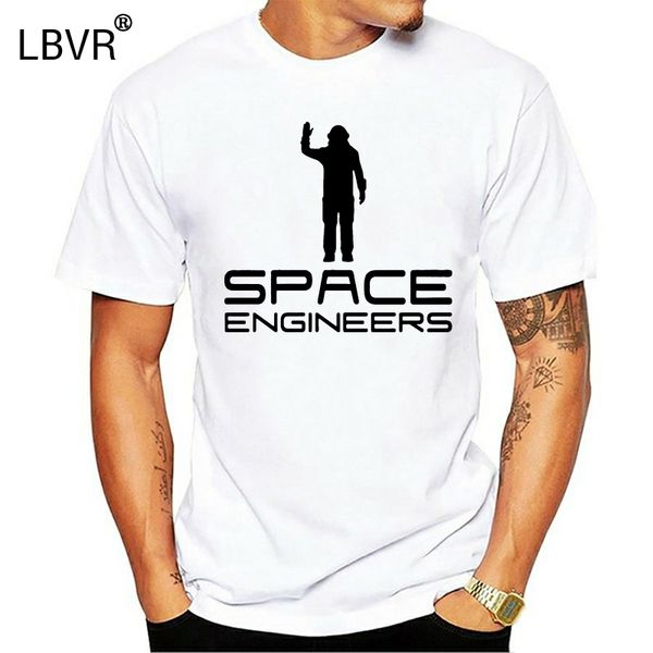 

men short sleeve tshirt space engineers logo t shirt women t-shirt