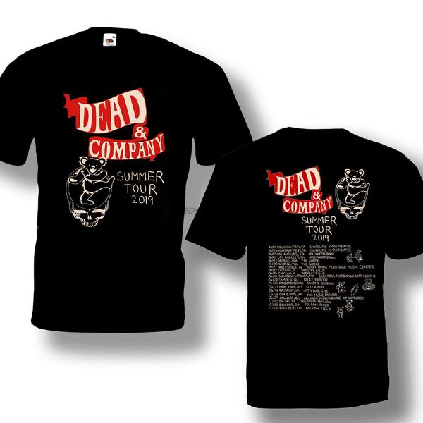 

dead company tour 2020 tshirt black short sleeve size ready s-3xl new sale