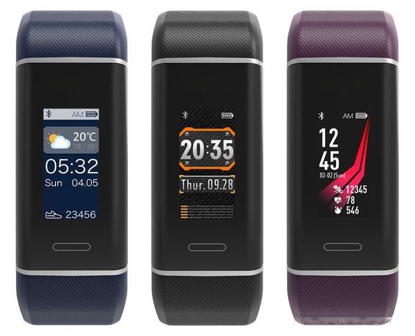 

smart bracelet fitness 0.96 inch tft color screen sport bracelet heart-rate monitoring smart fitness track bracelet multiple exercise mode