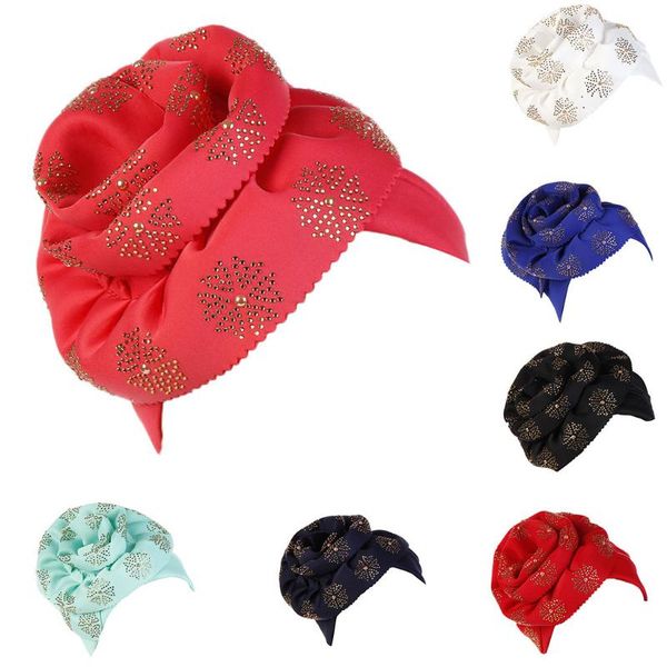 

women muslim stretch turban hat chemo cap hair loss head scarf wrap hijib cap, Blue;gray