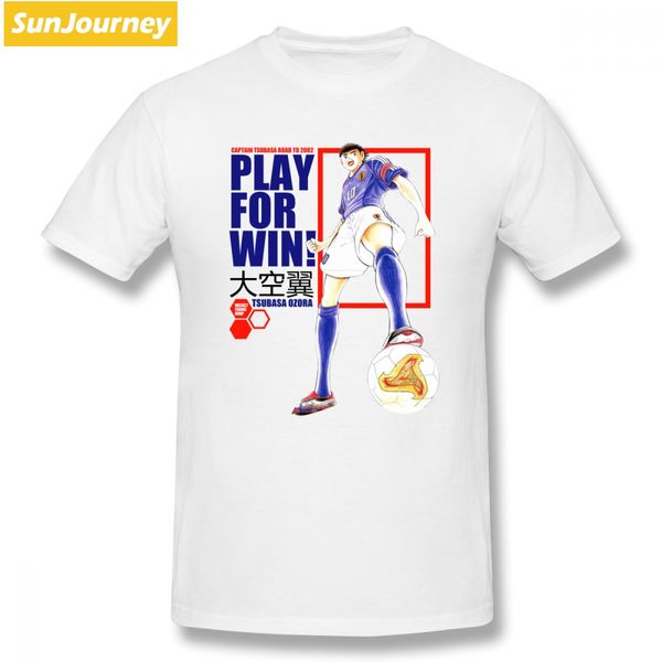 

captain tsubasa play for win t shirt short sleeve t-shirts for men hiphop couples big size cotton t shirts