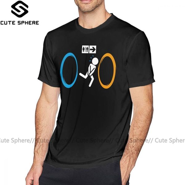 

half life t shirt portal toilet t-shirt oversize printed tee shirt 100 percent cotton short-sleeve beach men cute tshirt