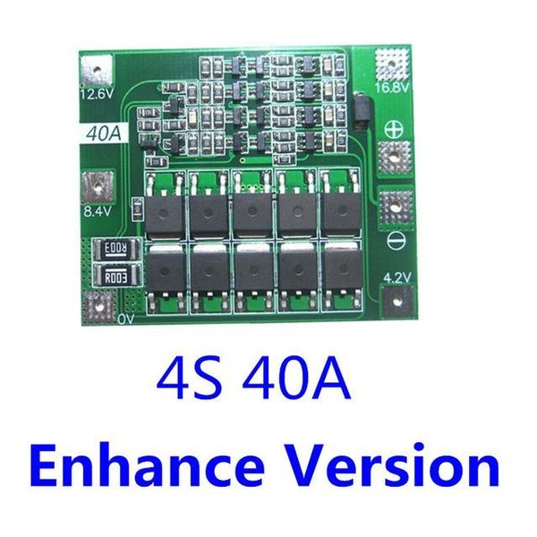 

mart remote control 4s 40a li-ion lithium battery protection board 18650 charger pcb bms for drill motor 14.8v 16.8v standard/enhance/ba