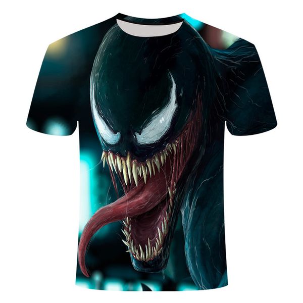 

venom men male weight lifting base layer 3d print shirts kawaii plus size oversized men clothing