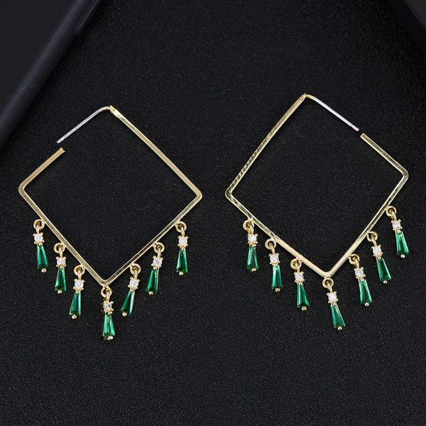 

dangle & chandelier godki 45mm luxury tassel long earring for women wedding cubic zircon crystal cz dubai bridal earrings trendy jewelry 202, Silver