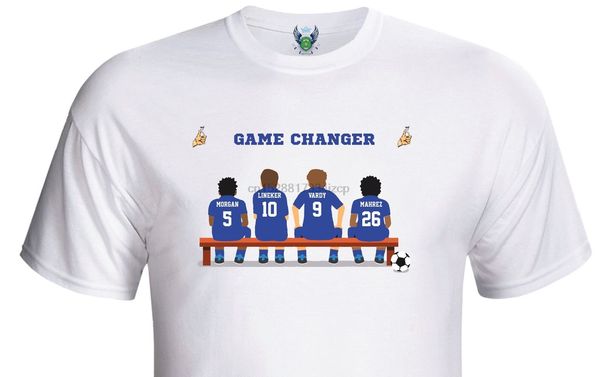 

2019 fashion personalised footballs t-shirt-pick your own game changing players - teams m-s tee shirt