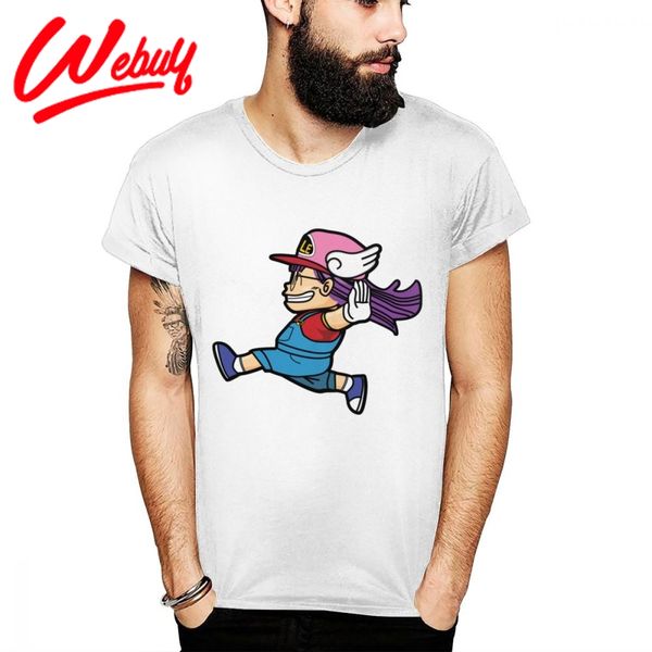 

досуг бег arale dr slump great хлопковая футболка streetwear круглый воротник большого размера футболка