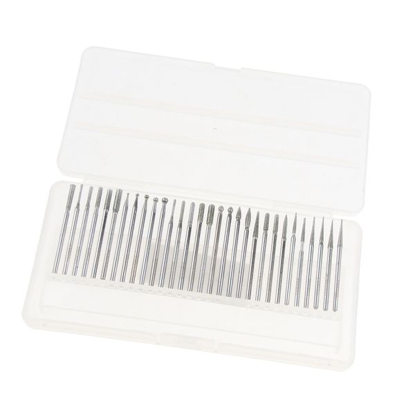 

set of 30 pcs, 2.35mm shaft all type diamond engraving burrs bits kits box