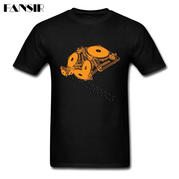 

turn tables short sleeved t-shirt teenager camisa pure cotton o-neck men t shirt for team