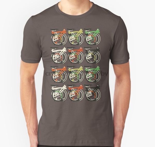 

men tshirt folded brompton bicycle t shirt women t-shirt tees top