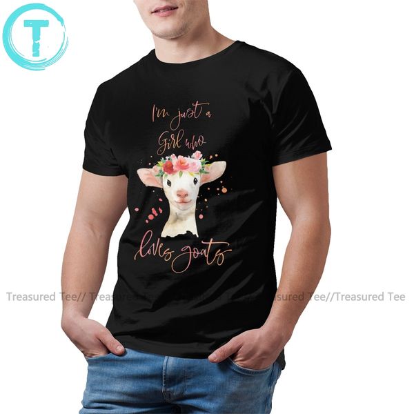 

goat t shirt who loves goats watercolor t-shirt streetwear mens tee shirt awesome short sleeve big size tshirt