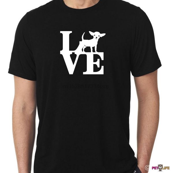 

2020 fashion 100% cotton love chihuahua tee shirt park tee shirt