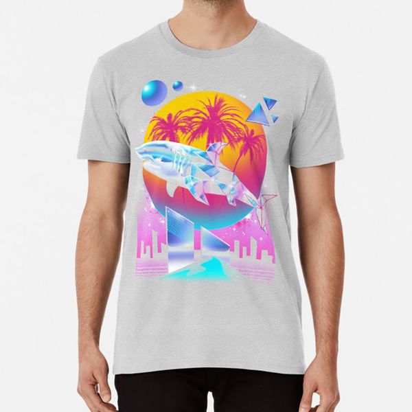 

rad shark тенниска rad акула акулы животные животные punk ретро