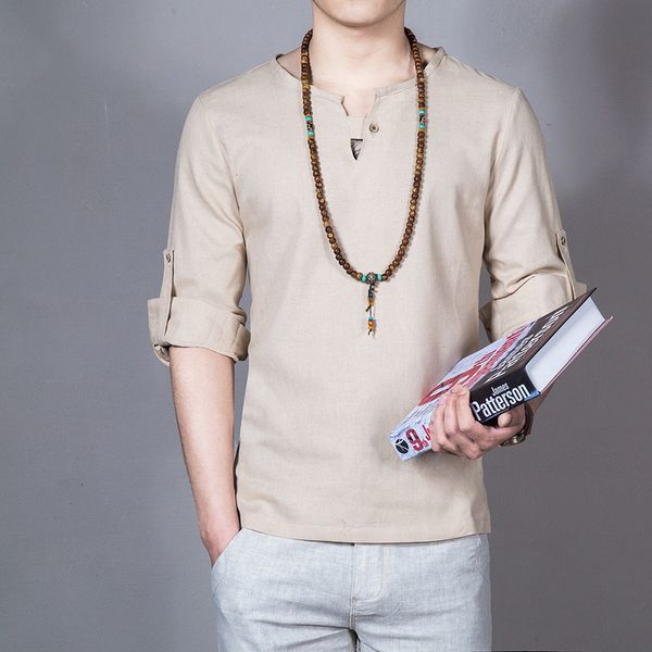 

men's casual shirts (bust 120cm) 2021 spring man's shirt a grain of buckle personality long-sleeved large size solid color top, White;black