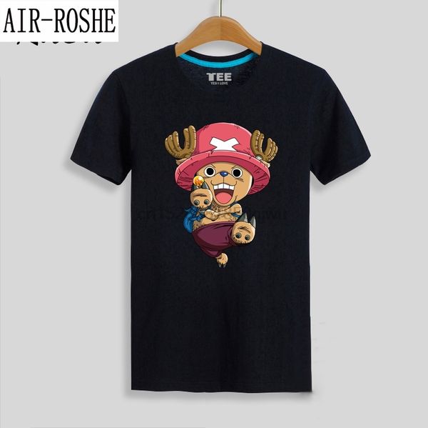 

tony tony chopper мультфильм футболка футболка мужчины boy tshirt аниме one piece tee 7 цветов для печати одежды
